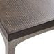 Linea Cerused Charcoal And Textured Graphite Metal 36" Sofa Table