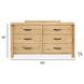 Highridge Honey Wheat 6 Drawer Dresser
