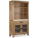 Plum Creek Sierra Brown 2 Glass Door Display Cabinet with LED