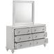 Stardust White Rectangular Dresser Mirror