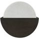 Florence Black and Gray D Shape Nesting Cocktail Table