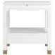 Eave Uplifting White Bedside Table