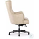 Bellini Beige Leather Tilt Swivel Executive Chair