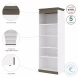 Orion White And Walnut Grey 30" Shelving Unit