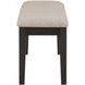 Harington Black 44" Upholstered Bench