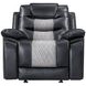 Nikko Black Reclining Living Room Set