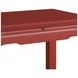Eave Red Rectangular Bedside Table with 1 Drawer
