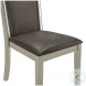 Lumina Silver Upholstered Dining Chair Set Of 2