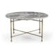 Artifacts Gray and Bronze Round Marble Top Roberti Occassional Table Set