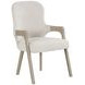 Gwendolyn Cerused Taupe Upholstered Arm Chair Set of 2
