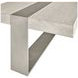 Tempo Larza and Satin Nickel Rectangular Cocktail Table