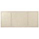Marlowe Polished Limestone Leather 70" Executive Desk