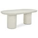 Rocca Cream 83" Oval Dining Table