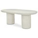 Rocca Cream 83" Oval Dining Table