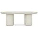 Rocca Cream 83" Oval Dining Table