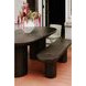 Rocca Black Outdoor Dining Bench