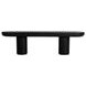 Rocca Black Outdoor Dining Bench