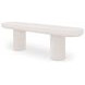 Rocca Cream Outdoor Dining Bench