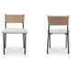 Foley White Performance Fabric Upholstered Dining Chair Set of 2