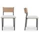 Foley White Performance Fabric Upholstered Dining Chair Set of 2