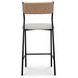 Foley White Performance Fabric Upholstered Counter Height Stool