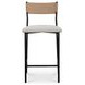 Foley White Performance Fabric Upholstered Counter Height Stool