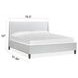 Fernholt Belgian Wheat and White California King Upholstered Panel Bed