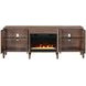 Tranquility Walnut 78" TV Stand with Fireplace