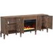 Tranquility Walnut 78" TV Stand with Fireplace