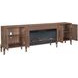 Tranquility Walnut 94" TV Stand with Fireplace