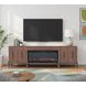 Tranquility Walnut 94" TV Stand with Fireplace