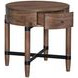 Tranquility Walnut Round Side Table