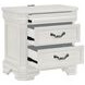 Lyndhurst Vintage White 3 Drawer Nightstand with USB Charging
