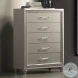 Lumina High Gloss Gray 2 Drawer Chest