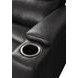 Axion Autumn Black Leather Zero Gravity Power Recliner with USB Charging