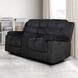 Willow Black 75" Console Loveseat with Dual Recliner