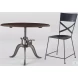 Artezia Reclaimed Teak Adjustable Height Round Dining Table