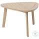 Radius Natural Outdoor Patio Triangle End Table
