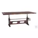 Welles Weathered Russet 84" Adjustable Height Dining Table