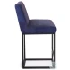 Rebel Navy Blue Linen Counter Height Stool