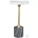 Johan White Gray And Gold Side Table