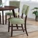 Tioga Green Upholstered Dining Chair Set of 2