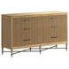 Loft Brown 6 Drawer Reeded Dresser