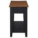 Joplin Black and Brown Rectangular Sofa Table