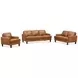Ada Cognac Leather 57" Loveseat