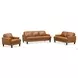 Ada Cognac Leather Upholstered Lounge Chair