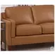 Isla Cognac Leather 60" Loveseat