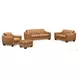 Baylor Cinnamon Leather Upholstered Rectangular Ottoman