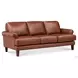 Soleil Brandy Leather 80" Sofa