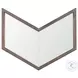 Chevren Medium Brown Mirror